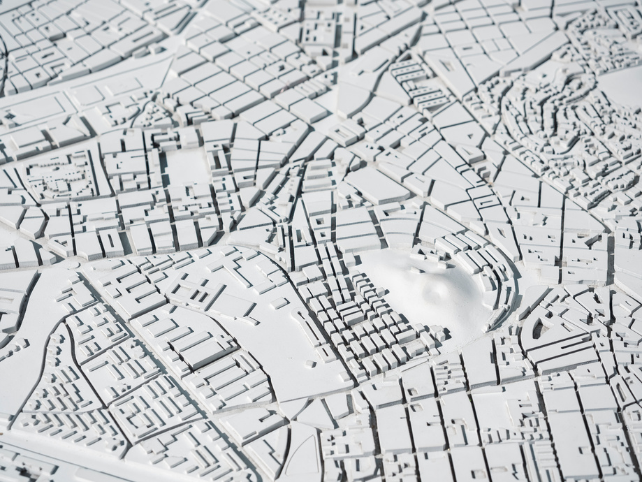 Architecture Model Urban map layout plan Capital city